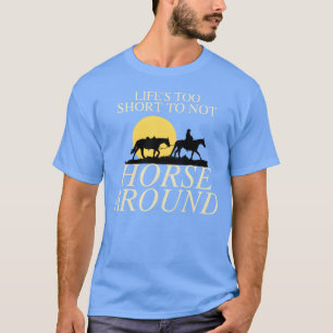 T-shirt Funny Horse équitation Equestre amant père ami
