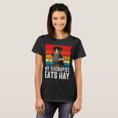 T-shirt Funny Horse My Therast Eats Hay Tee Hor (Devant entier)