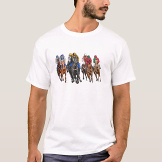 T-shirt Funny Horse Racing Jockey Racer Derby Rider Course
