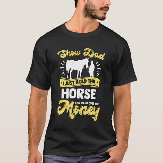 T-shirt Funny Horse Show Dad Giant (Devant)