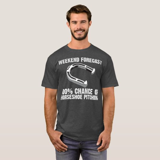 T-shirt Funny Horseshoe Pitching Cadeau Hommes Femmes Pitc (Devant entier)