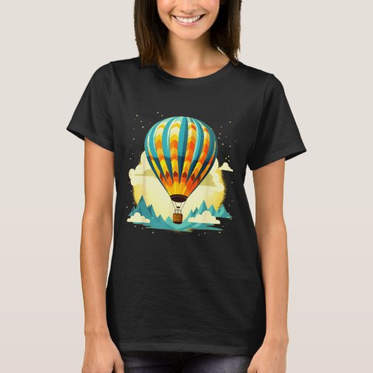 T-shirt Funny Hot Air Balloon For New Adventures Lovers (Devant)
