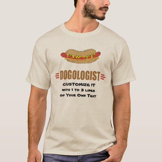 T-shirt Funny Hot Dog (Devant)