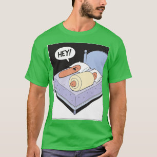 T-shirt Funny Hot Dog Hey Bande Dessinée Art Comic Oversiz