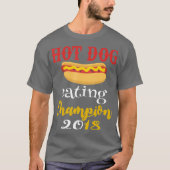 T-shirt Funny Hot Dog Mating Champion du Concours 2018 (Devant)