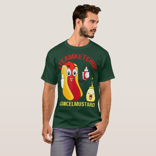 T-shirt Funny Hotdog Team Ketchup Annuler Mustard Hotdogs (Devant entier)