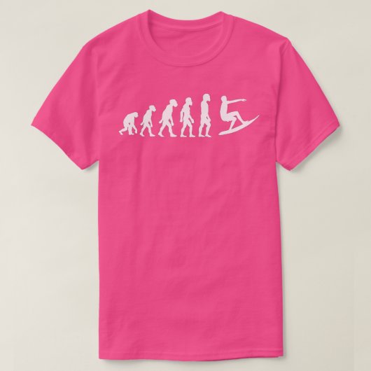 T-shirt Funny Human Surfing Evolution Surfer Wave Beach Su (Design devant)
