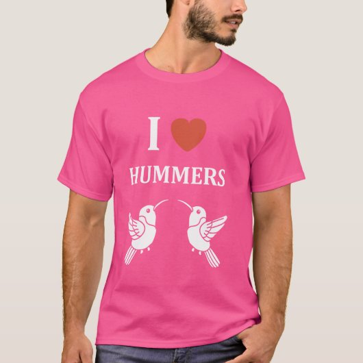 T-shirt Funny Hummingbird citation j'aime les hummers (Devant)