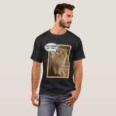 T-shirt Funny Hungry Kitty Cat Artiste (Devant entier)