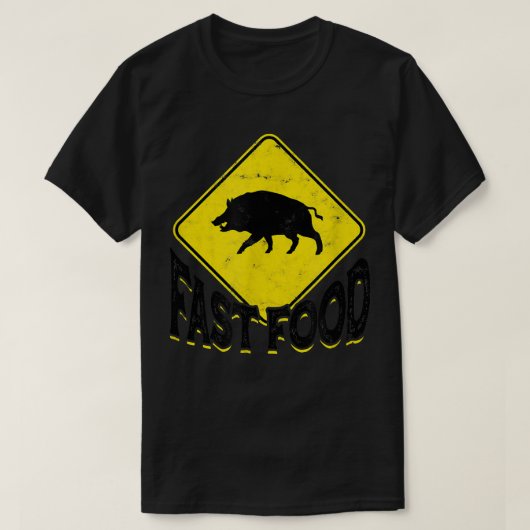 T-shirt Funny Hunter Fast Food Pork, Pig Gift 1677 (Design devant)