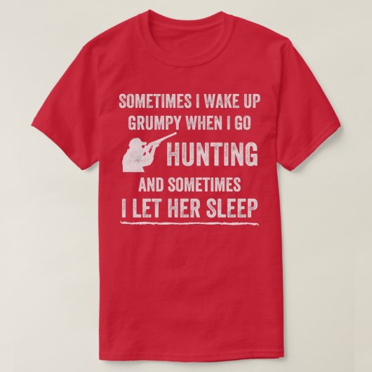 T-shirt Funny Hunting Hunter (Design devant)