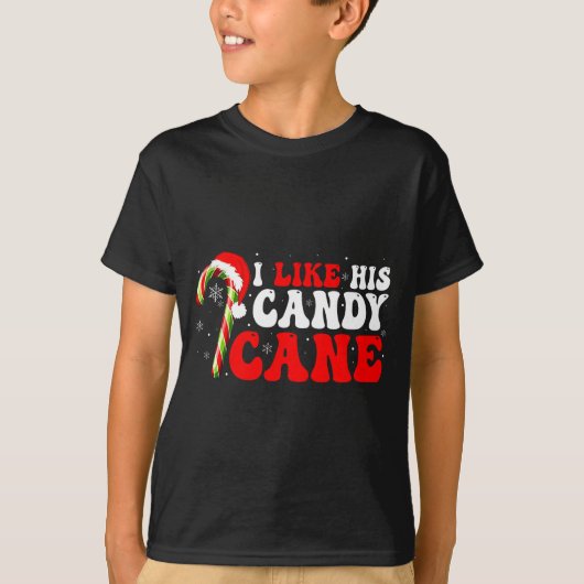 T-shirt Funny I Like His Candy Cane Couples Matching Chris (Devant)