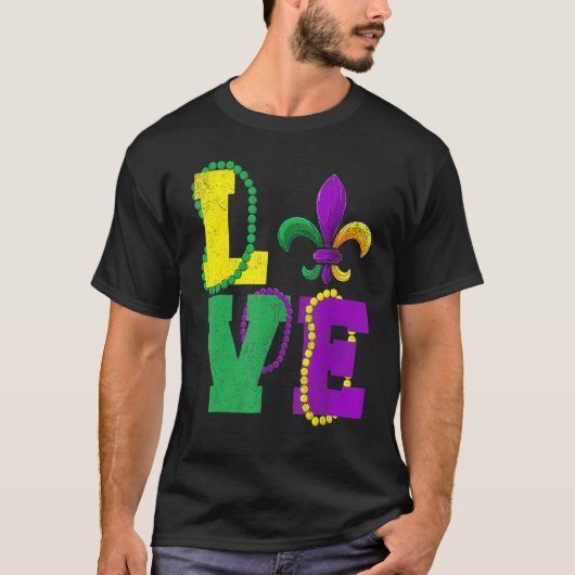 T-shirt Funny I Love Mardi Gras New Orlean Festival Mardi (Devant)