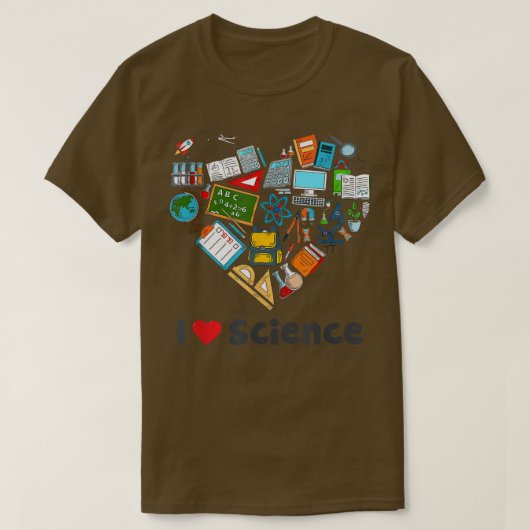 T-shirt Funny I Love Science Geeks STEM Étudiants Enseigna (Design devant)