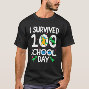 T-shirt Funny I-Survived 100 jours-école masquée-Unicorne