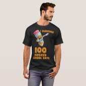 T-shirt Funny I Survived 100 Masked School Days Cool Dabbi (Devant entier)