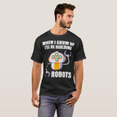 T-shirt Funny Ill Be Building Robots Future Robotic Engine (Devant entier)