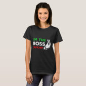 T-shirt Funny I'm The Boss Italian Nonna Nonno Cache Humor (Devant entier)