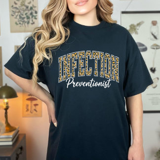 T-shirt Funny Infection Preventionist Leopard Print Medica