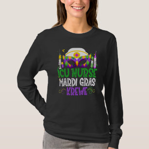 T-shirt Funny Infirmière Icu Krewe Masques Mardi Gras Carn