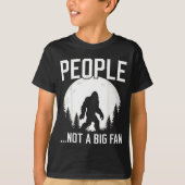 T-shirt Funny Introvert Bigfoot People Not A Big Fan Dad J (Devant)