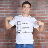 T-shirt Funny Introvert Extrovert Booktrovert Lover livre