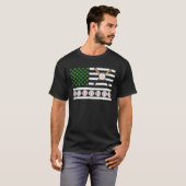 T-shirt Funny Irish American Flag Baseball St. Patrick's D (Devant entier)