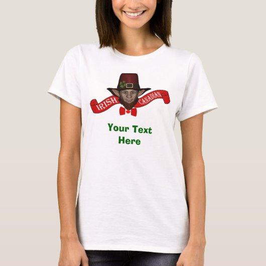 T-shirt Funny Irish Canadian St Patrick's day (Devant)