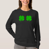 T-shirt Funny Irish Lucky Shamrock Bra (Devant)