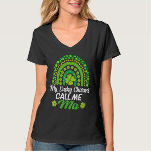 T-shirt Funny Irish My Lucky Charms Ma Rainbow St Patrick