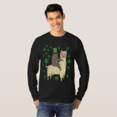 T-shirt Funny Irish Sloth Llama St patrick (Devant entier)
