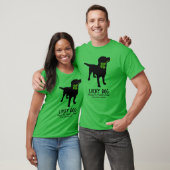 T-shirt Funny Irish St. Patrick's Day Black Lab Lucky Dog (Unisexe)