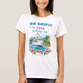 T-shirt Funny Island Cruise Ship Anniversaire (Devant)
