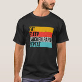 T-shirt Funny Italian Foodie Parmesan, Design For Chicken (Devant)