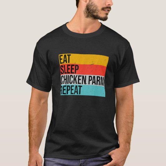 T-shirt Funny Italian Foodie Parmesan, Design For Chicken  (Devant)