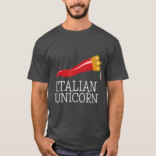 T-shirt Funny Italien Lucky Charm Cornicello Italien (Devant)