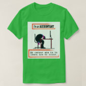 T-shirt Funny Ix27m un comptable mon objectif de carrière  (Design devant)