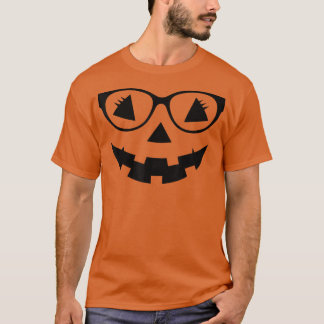 T-shirt Funny Jack O Lantern Face Pumpkin Halloween Costum