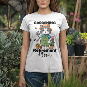 T-shirt Funny Jardinage dit chat