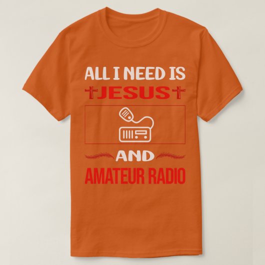 T-shirt Funny Jesus Amateur Radio Ham Radio (Design devant)