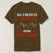 T-shirt Funny Jesus Forex Trader (Design devant)