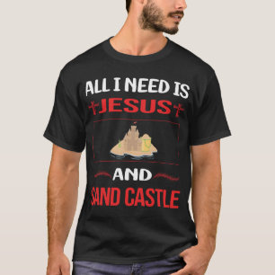 T-shirt Funny Jesus Sand Castle
