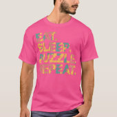 T-shirt Funny Jigsaw Puzzle Eat Sleep Puzzle Repeat (Devant)
