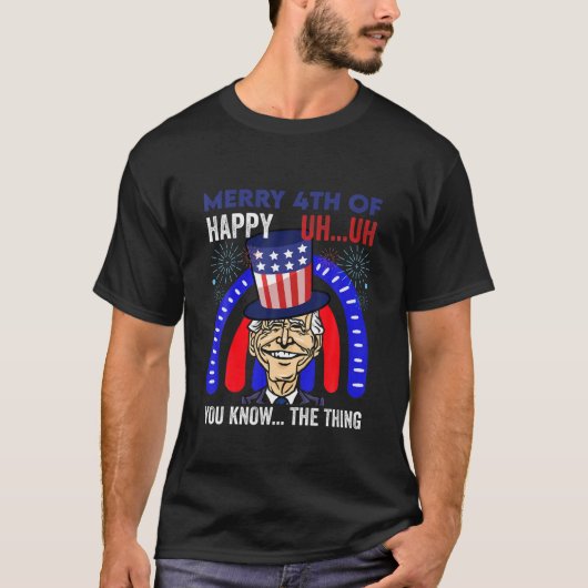 T-shirt Funny Joe Biden 4Th Of July Independence Day Ameri (Devant)