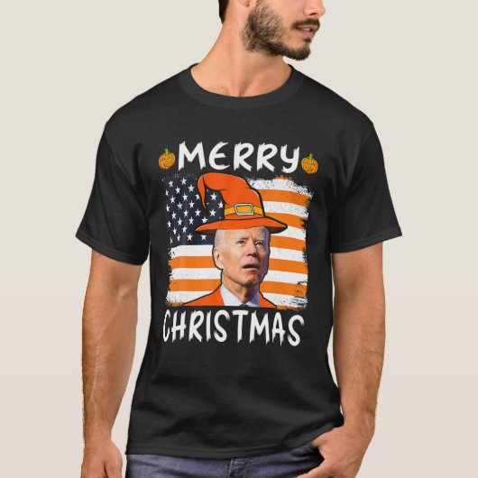 T-shirt Funny Joe Biden Confused Merry (Devant)