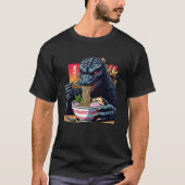 T-shirt Funny Kaiju Manger Ramen japonais Monster Lover Bi (Devant)