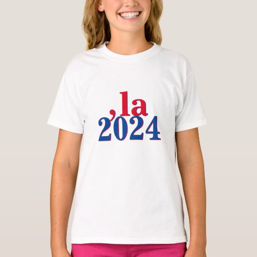 T-shirt Funny Kamala Harris Comma La 2024 (Devant)