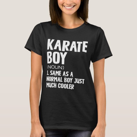 T-shirt Funny Karate Boys Définition (Devant)