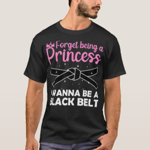 T-shirt Funny Karate Design Pour Femmes Filles Ceinture No