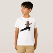 T-shirt Funny Karate Kitten (Devant entier)